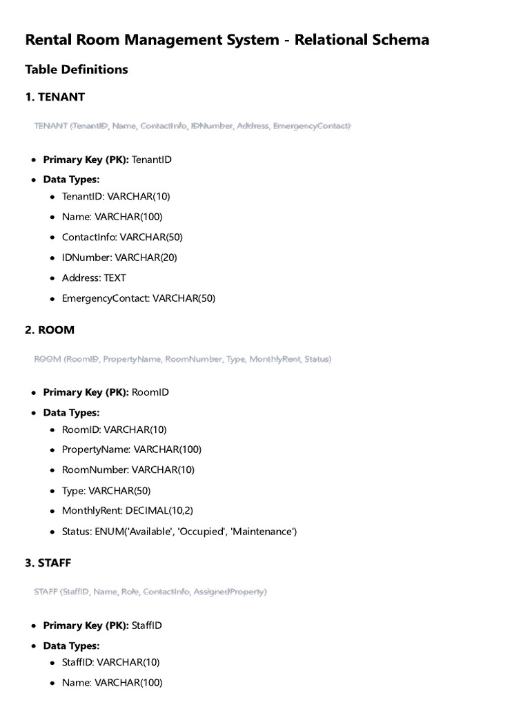 RRMS Relational Schema Conversion | PDF