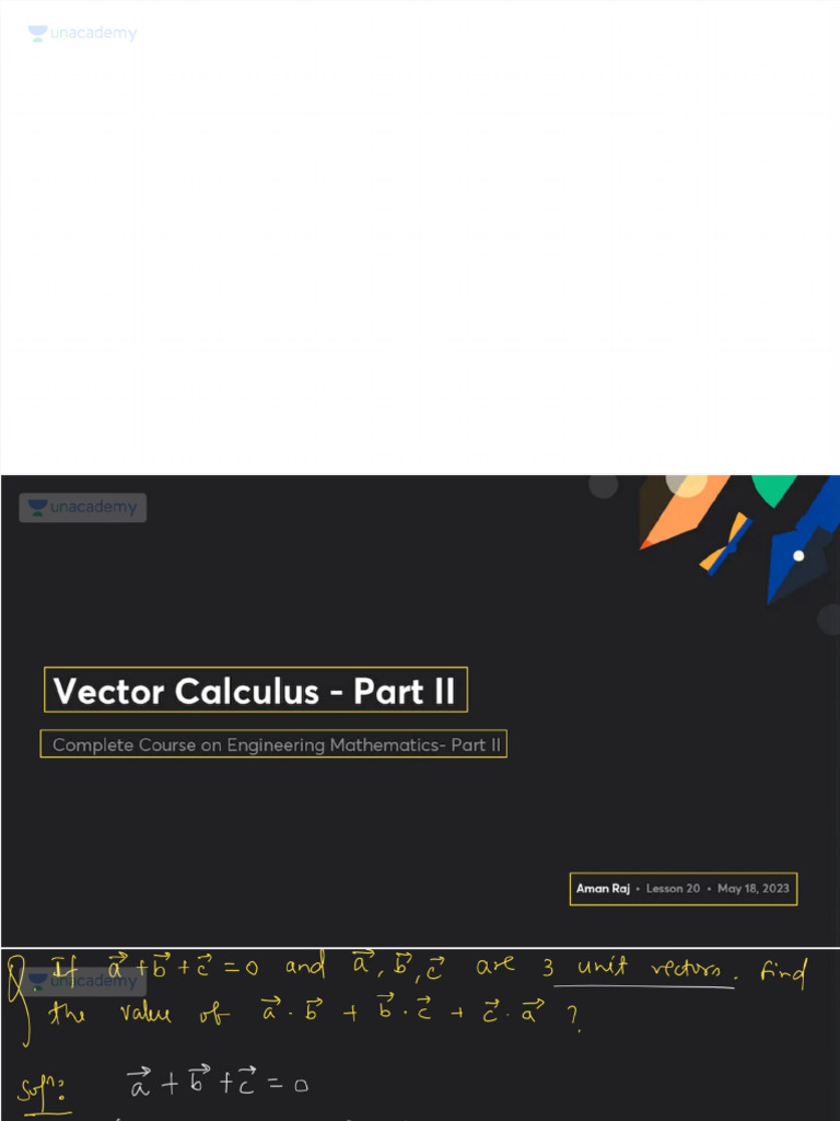 Vector Calculus Part II With Anno | PDF