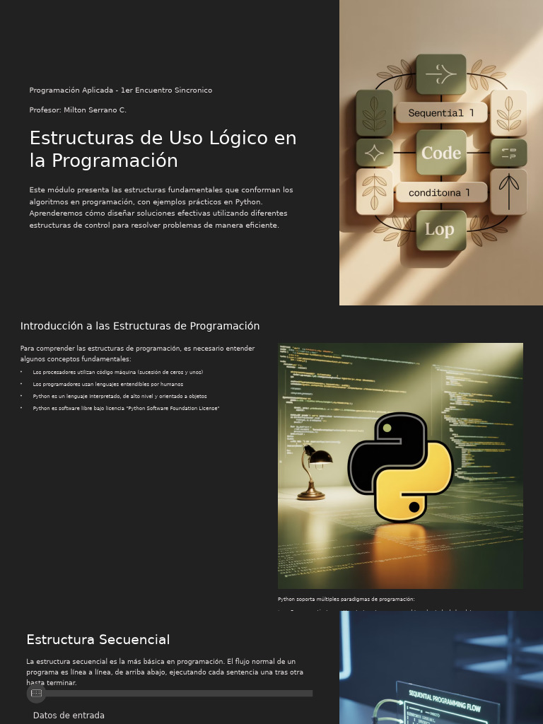 Programacion Aplicada 1er Encuentro Sincronico | PDF | Python (lenguaje ...