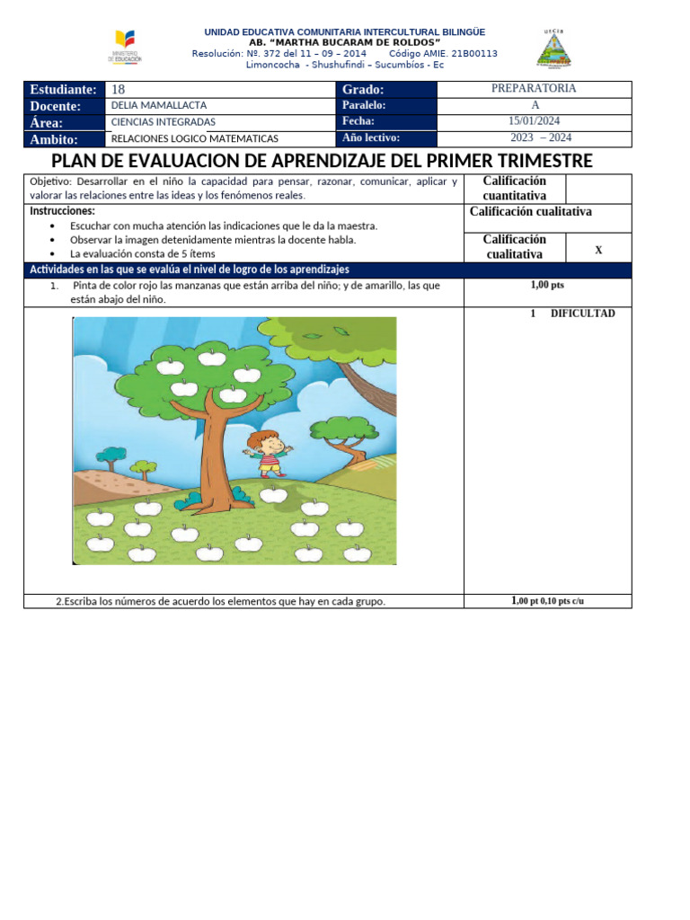 Plan de Evaluacion Preparatoria Nuevo | PDF | Evaluación