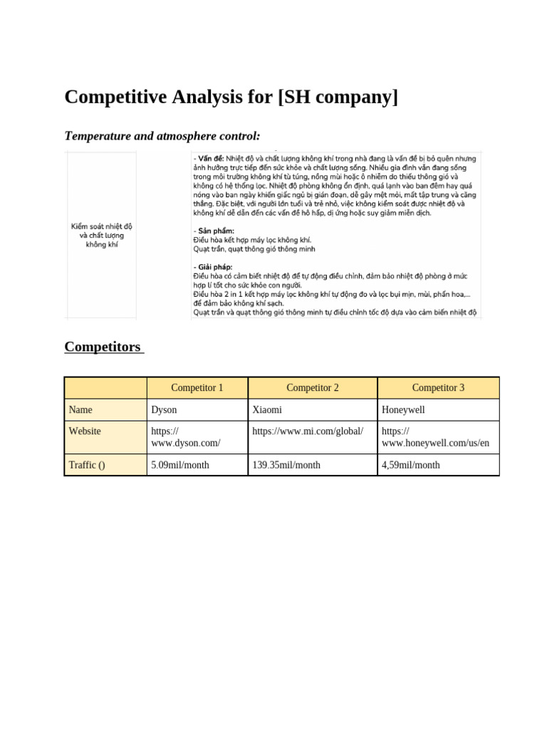 Competitive Analysis Template - Semrush (2025) | PDF | Particulates | Brand