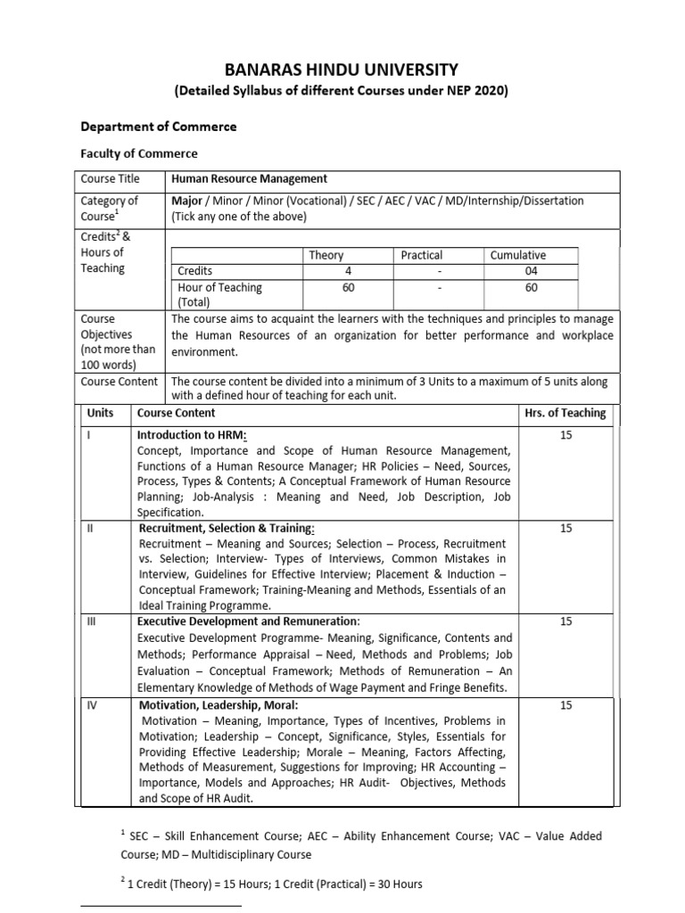 NEP 2020 B.Com 3rd Sem Syllabus | PDF | Public Finance | Leadership