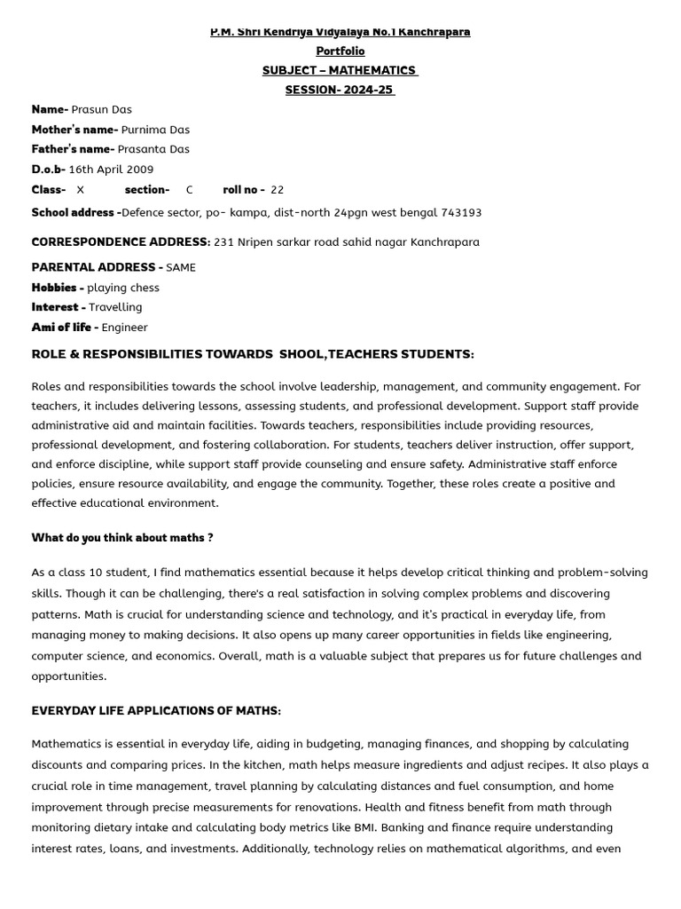 Importance of Mathematics in Daily Life | PDF | Mathematics | Teachers