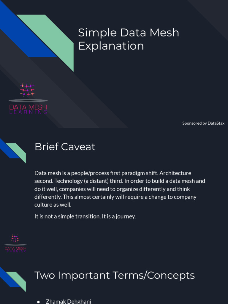 Preso Version - Simple Data Mesh Explanation | PDF | Usability | Data