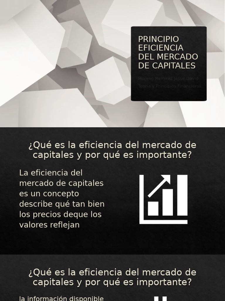 Eficiencia del Mercado de Capitales | PDF | Mercado (economía ...
