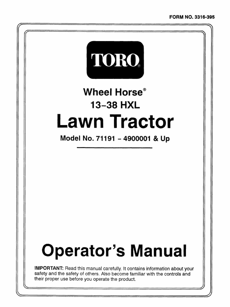 Toro Manual | PDF