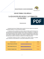 La Educación Religiosa y La Formación en Valores