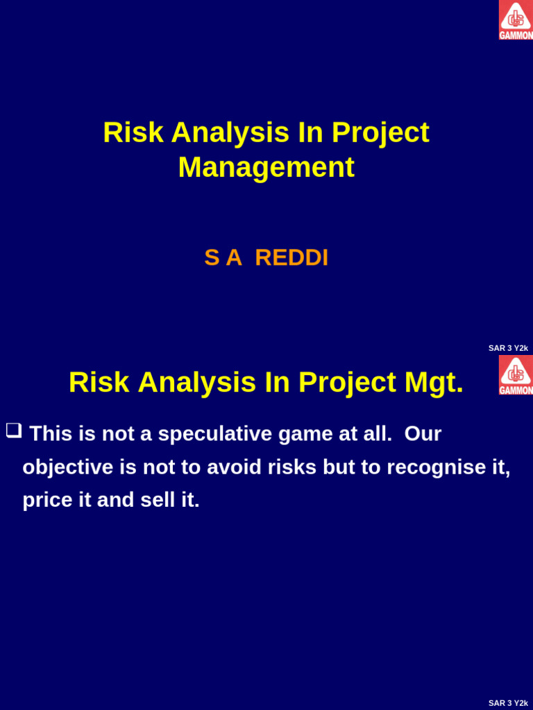 Risk Analysis in Project Management | PDF | Insurance | Legal Liability