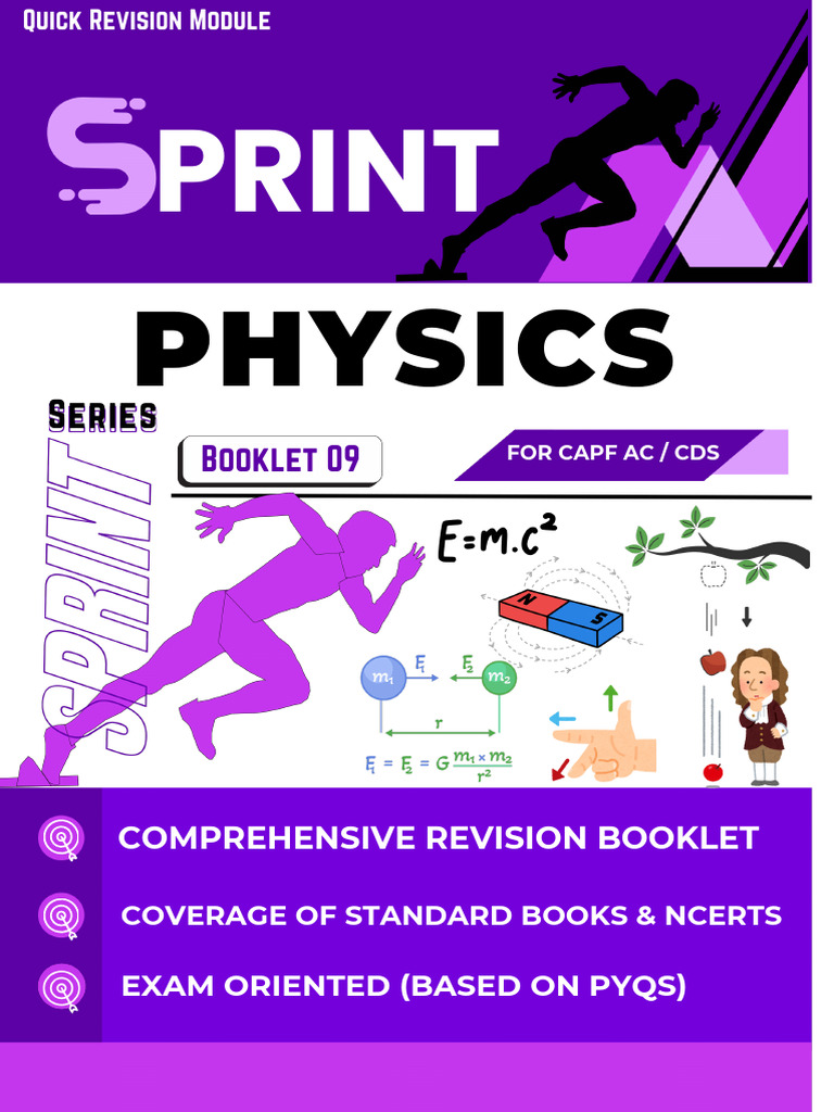 Physics Revision for CAPF AC/CDS Exam | PDF | Force | Buoyancy