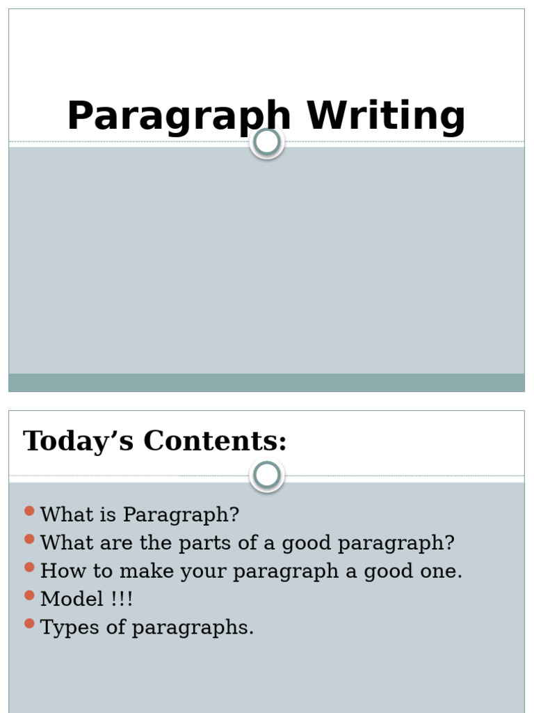 Essential Guide to Paragraph Writing | PDF