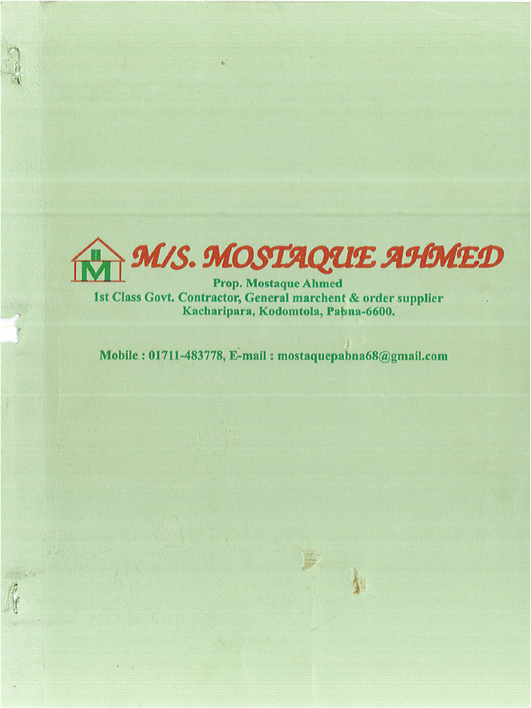 Business Profile of Mostaq | PDF