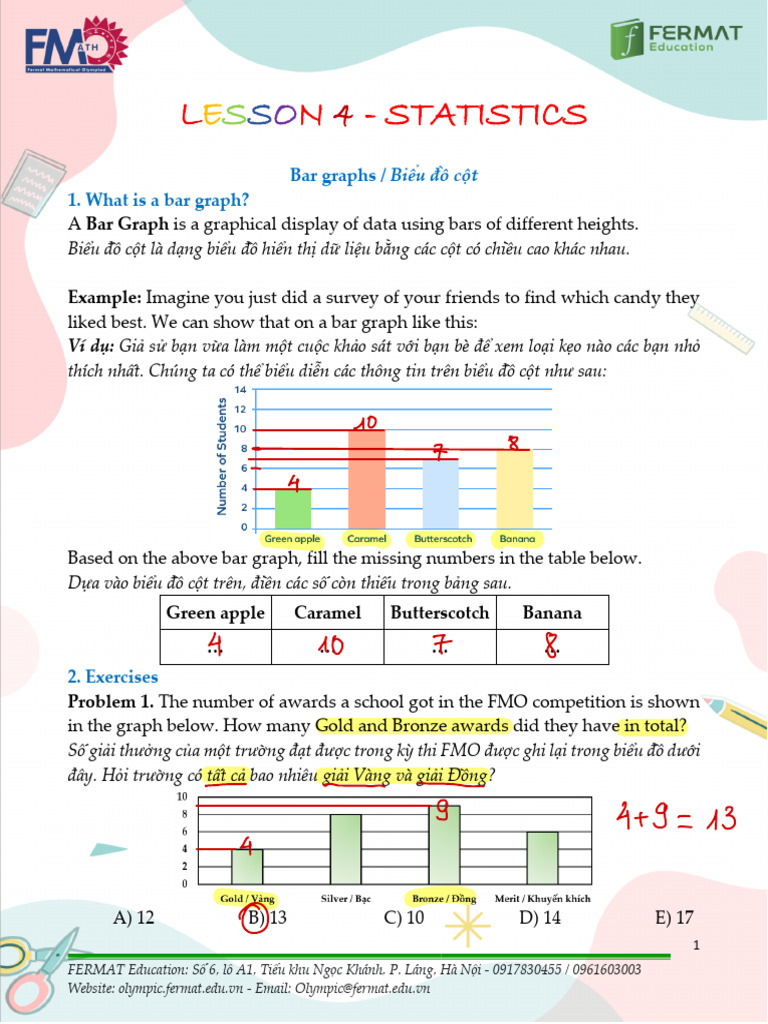 Lesson 4. Statistics-Ch A | PDF