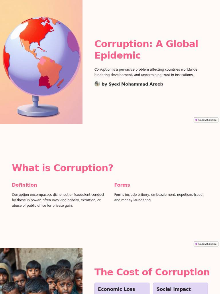 Understanding Global Corruption Issues | PDF | Corruption | Political ...
