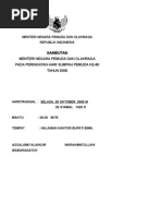 Download Sambutan Oktober 2008 by Center of Development Studies SN9069545 doc pdf