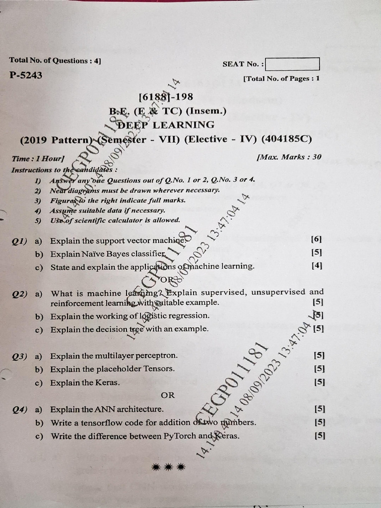 DL Insem 1 | PDF