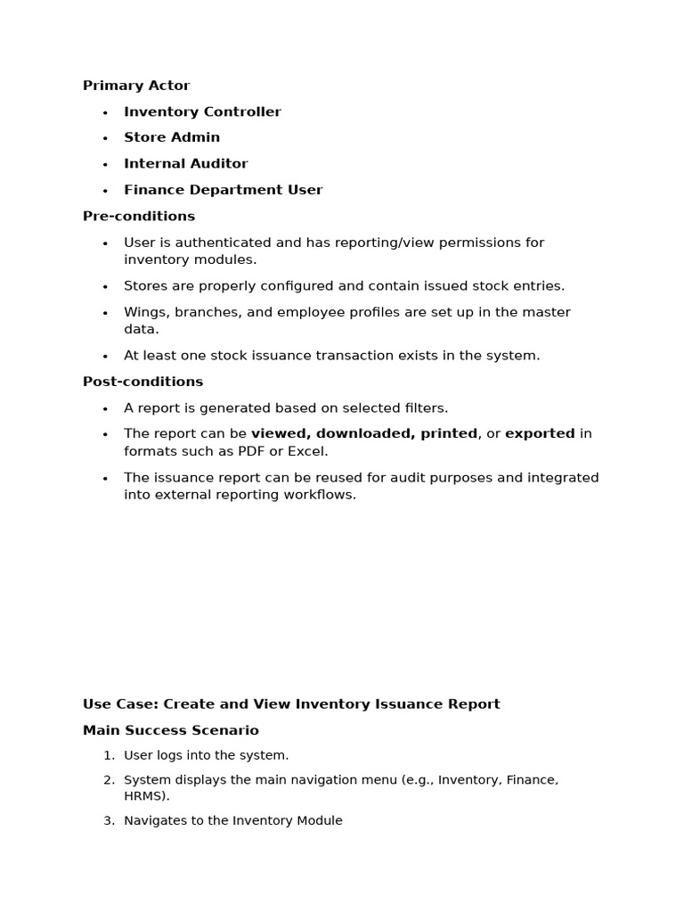 Inventory Issuance Report Guide | PDF | Microsoft Excel | Computing