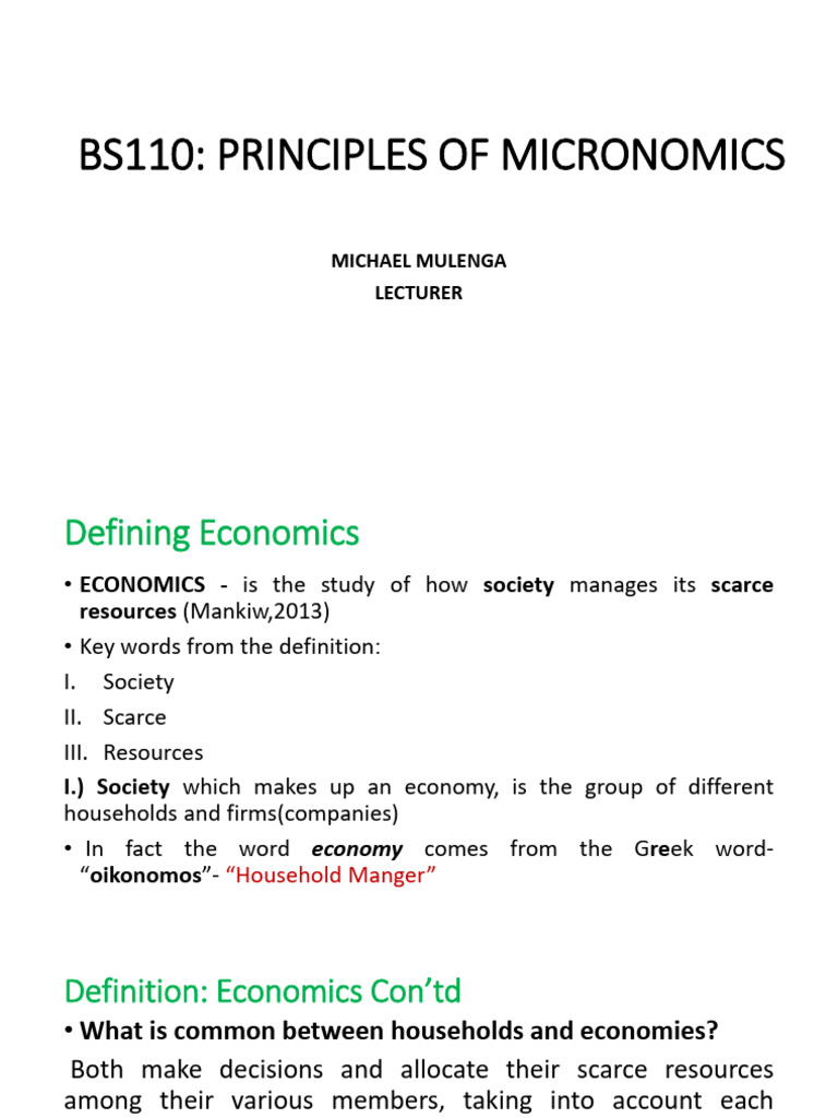 Principles of Micronomics Explained | PDF | Economics | Market (Economics)