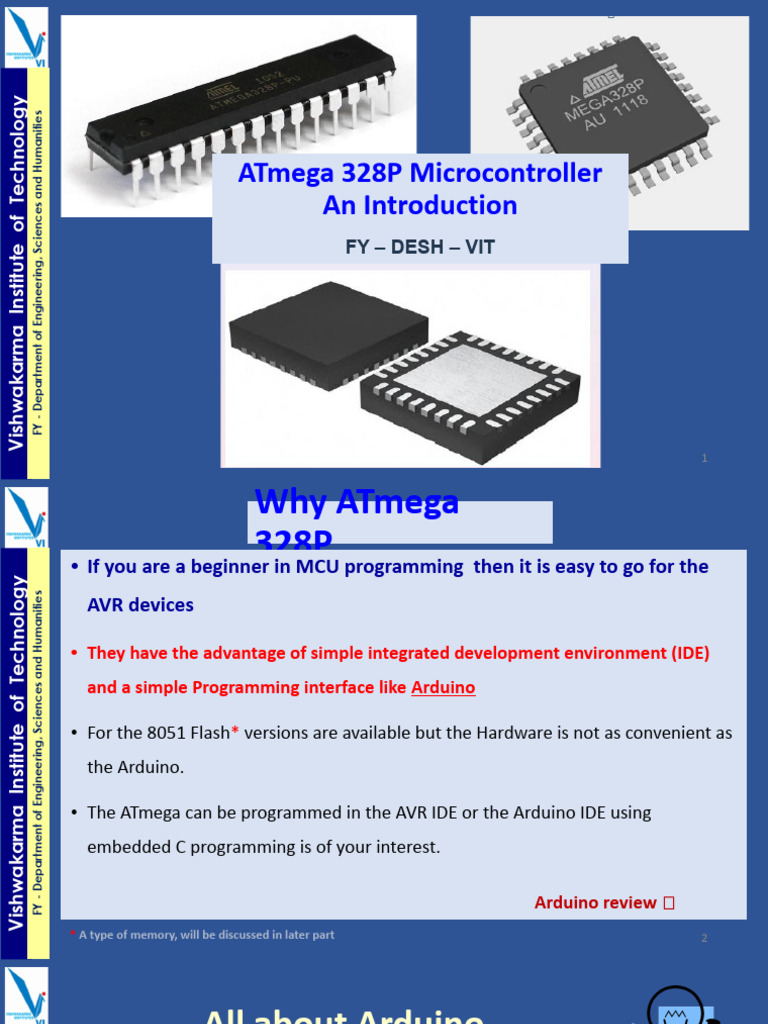 ATmega328P Microcontroller Overview | PDF | Arduino | Microcontroller