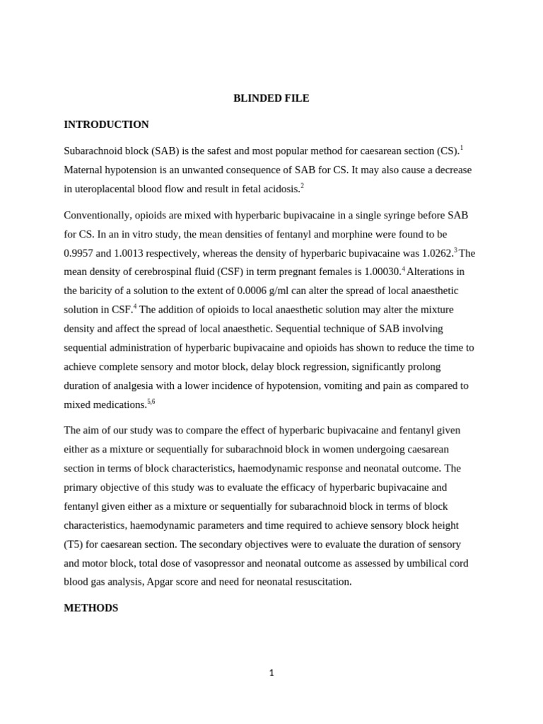 SAB Techniques for Caesarean Section: Efficacy Comparison | PDF ...