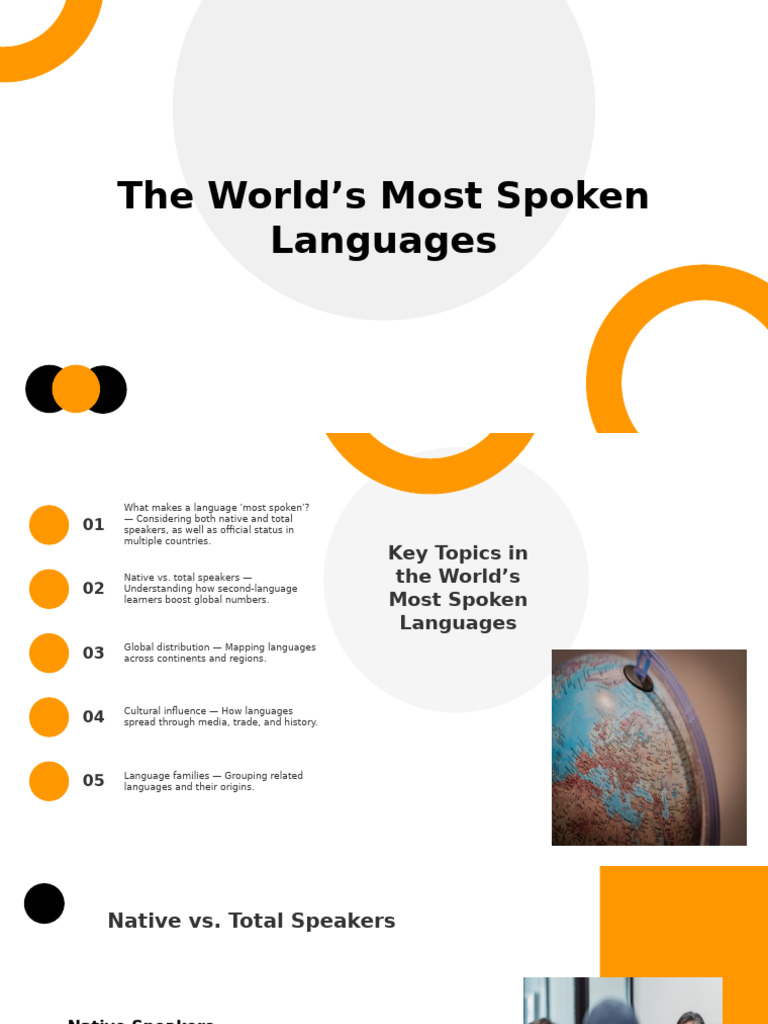 Most Spoken Languages Explained | PDF | Standard Chinese | Linguistics