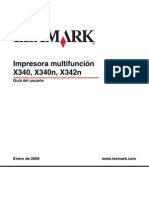 Manual Lexmark x340