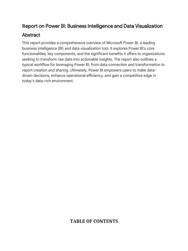 Power BI: Business Intelligence Insights | PDF | Databases | Mobile App