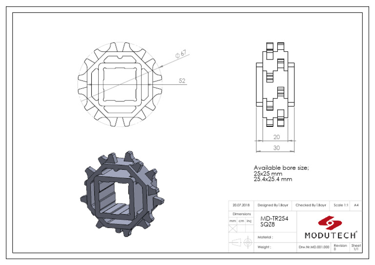 Bore Size Specifications and Details | PDF