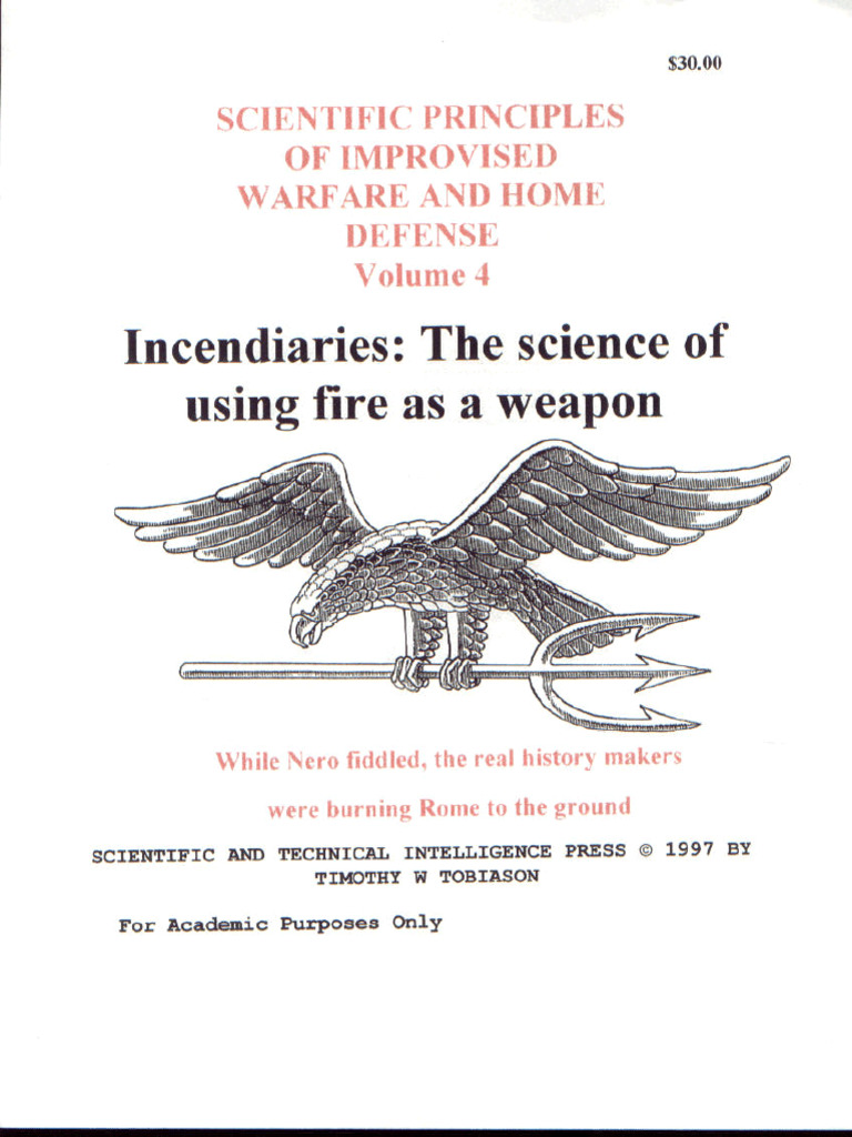 V4 Incendiaries The Science of Using Fire As A Weapon | PDF