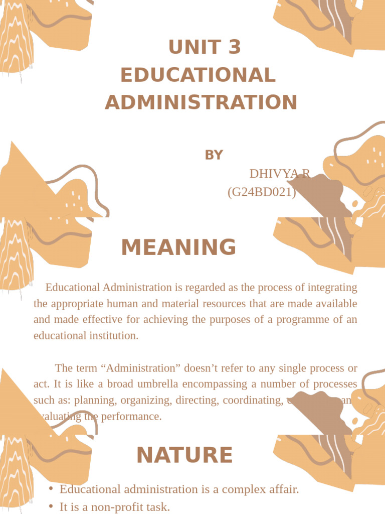 Unit 3 (Educational Administration) | PDF