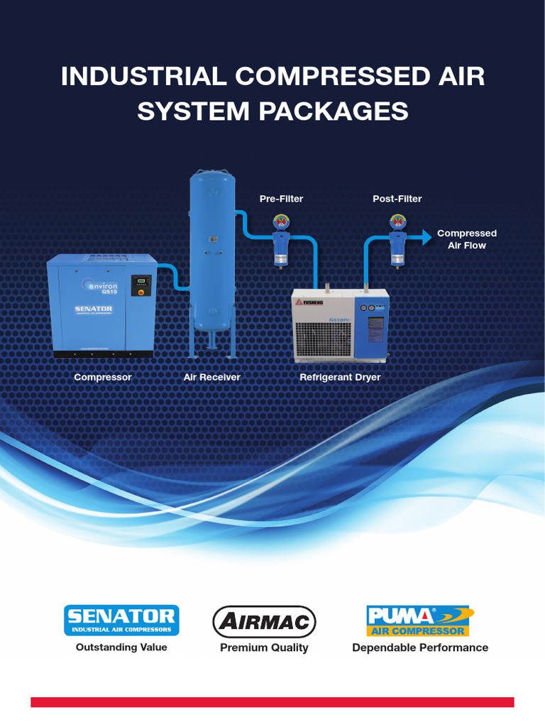 Industrial Compressed Air System Packages | PDF | Clothes Dryer ...