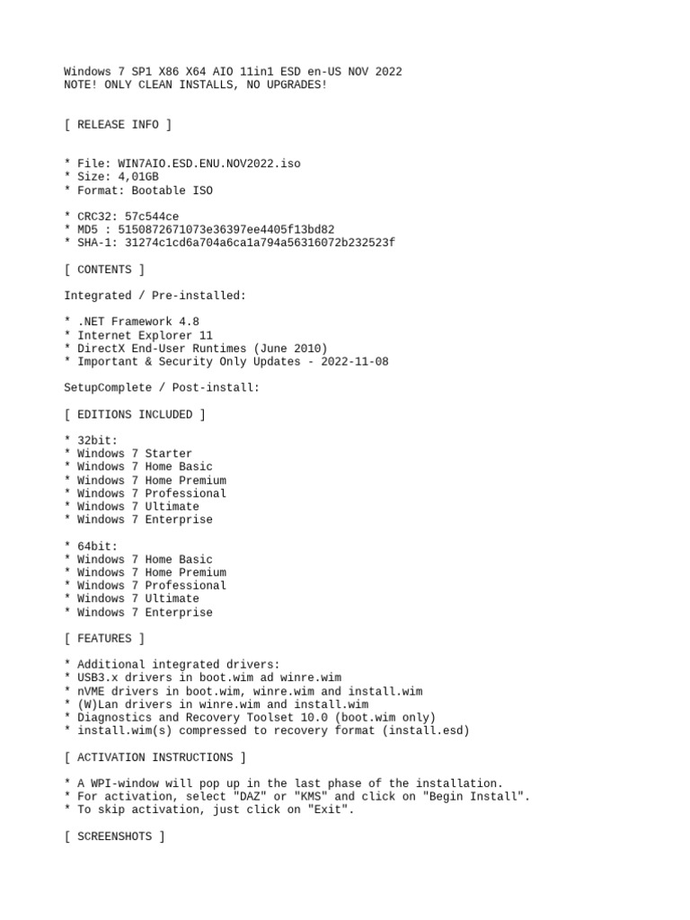 Windows 7 Sp1 Aio Esd Nov 2022 Pdf