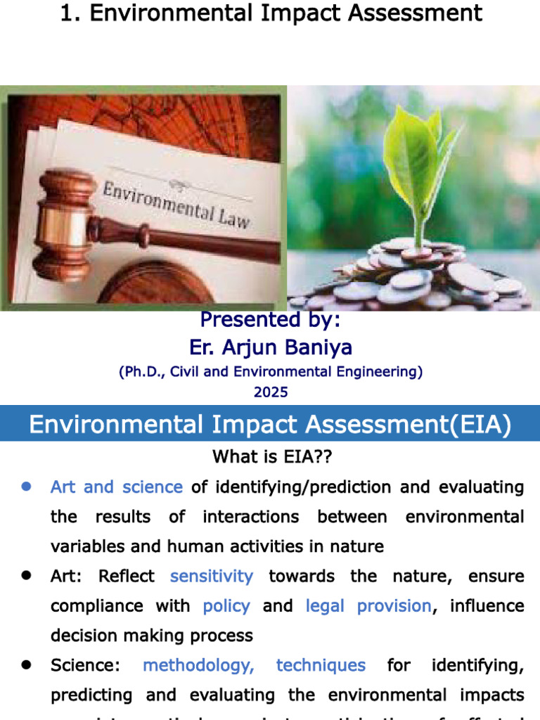 Understanding Environmental Impact Assessment | PDF | Environmental ...