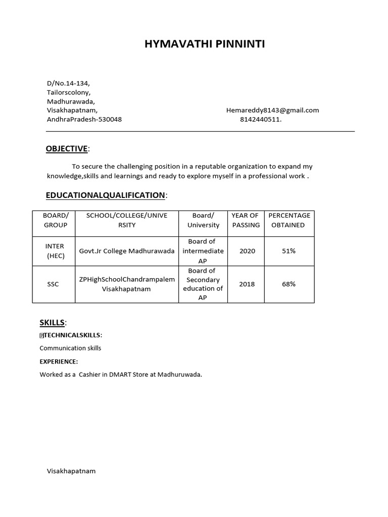 Resume Hema | PDF