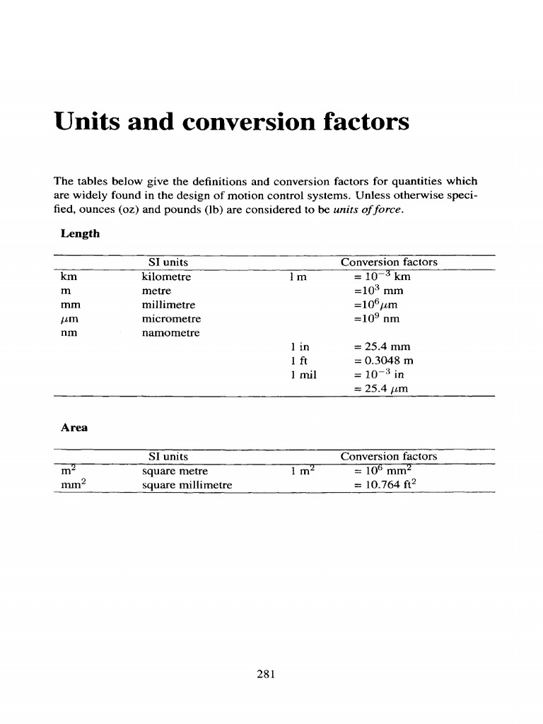 Torque Conversion Factors Overview | PDF | Torque | International ...