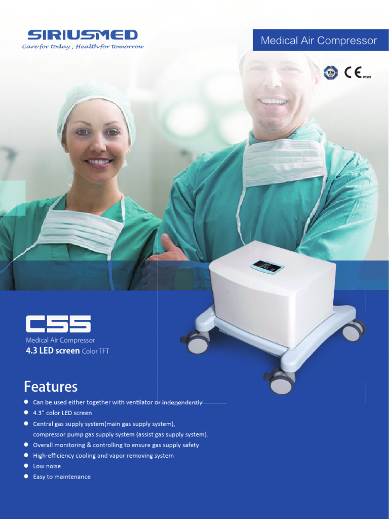 C55 Medical Air Compressor | PDF | Pump | Engineering Thermodynamics