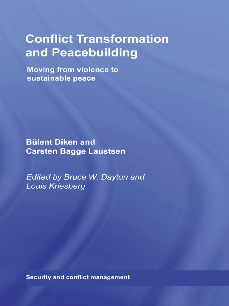 Conflict Transformation and Peacebuilding | PDF | Peacebuilding | Violence