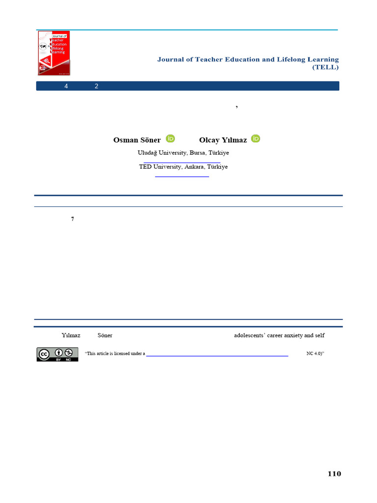 10 51535-Tell 1161175-2593018 | PDF | Self Efficacy | Extraversion And ...