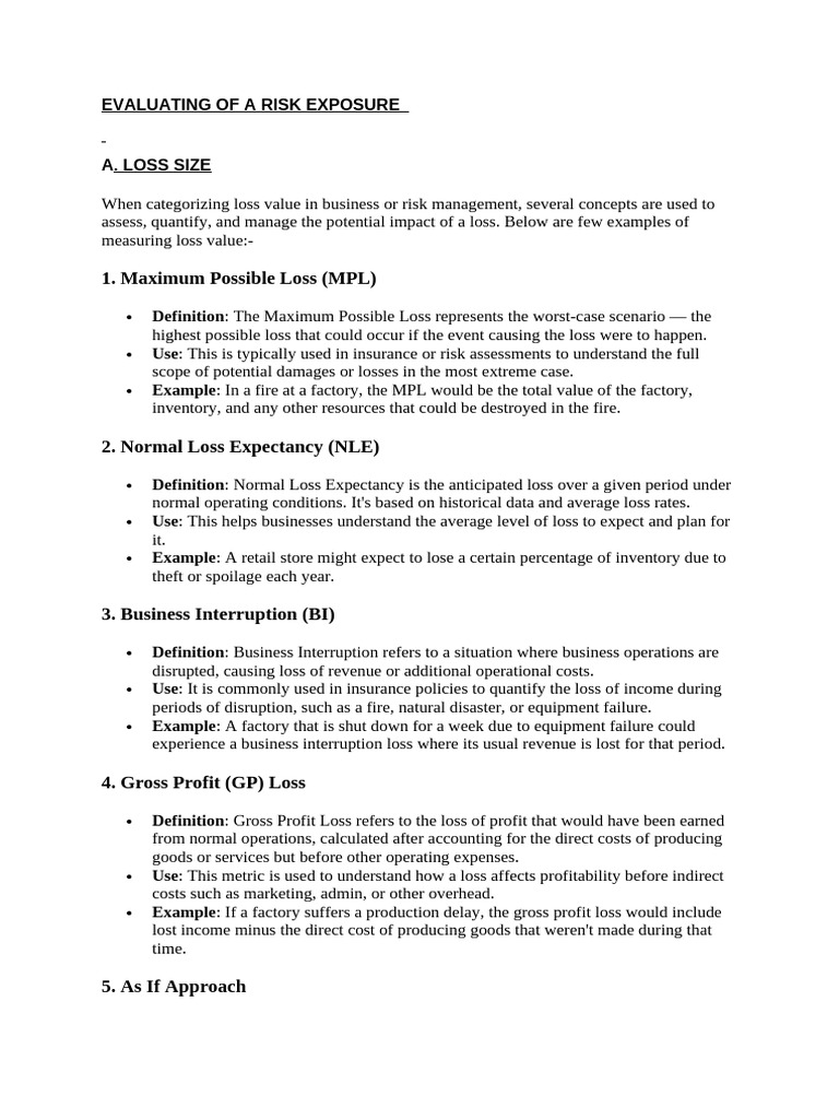 Risk Exposure: MPL & Severity Matrix | PDF | Risk | Insurance