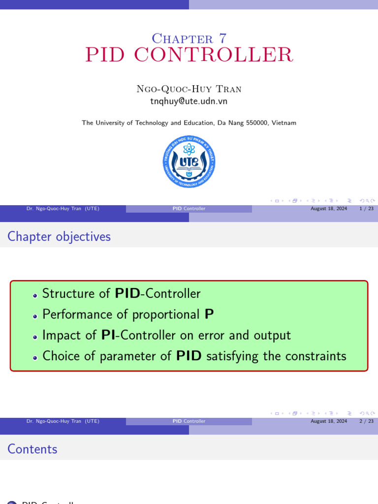 Understanding PID Controller Dynamics | PDF | Control Theory | Signal ...