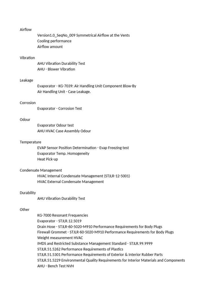 Airflow and AHU Performance Testing | PDF