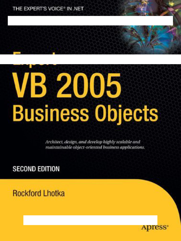 Expert VB 2005 Business Objects (2nd Edition) Lhotka | PDF ...