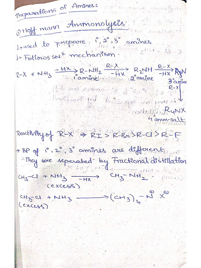 Prep of Amines | PDF