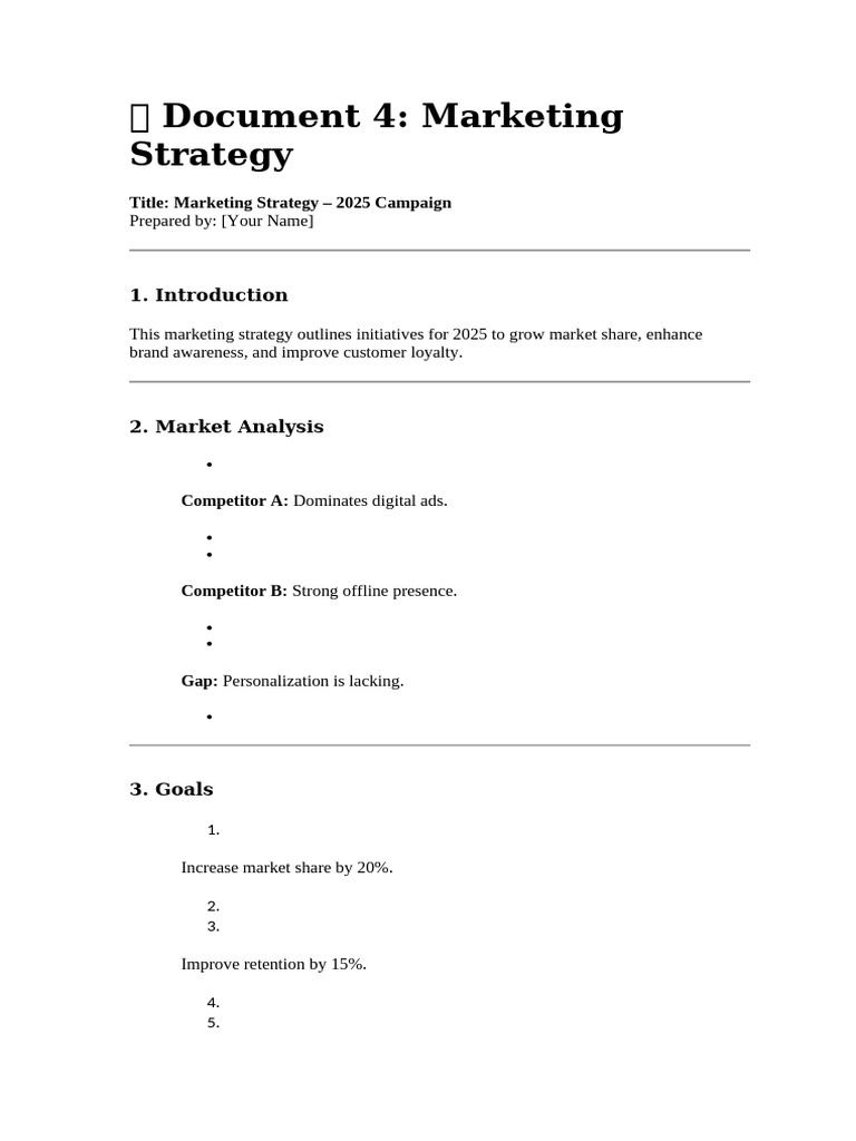 Marketing Strategy | PDF
