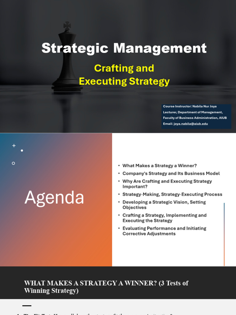 Crafting Winning Strategies 2024 | PDF | Strategic Planning ...
