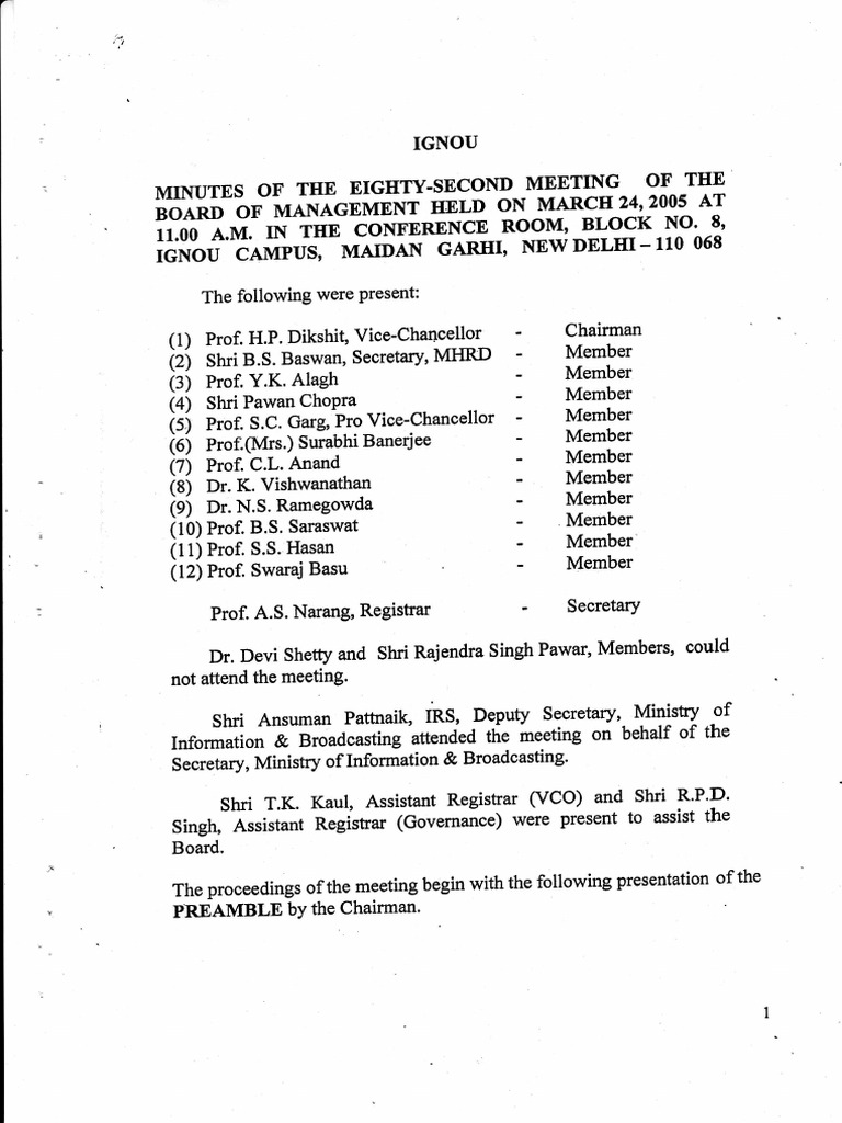 IGNOU 2007 Eighteenth Convocation Chief Guest | PDF