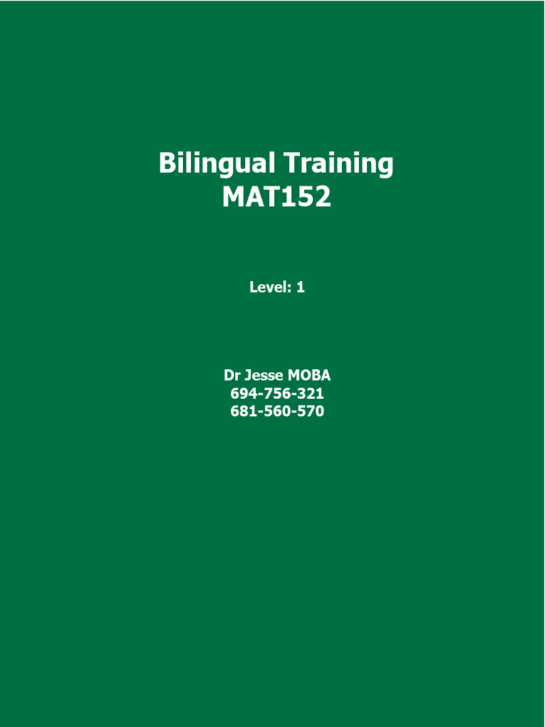 Bilingual English Language Training Course | PDF | Verb | Pronoun