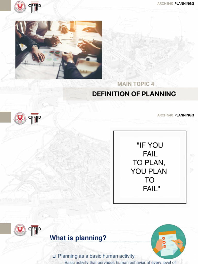 Week 4 - Planning | PDF