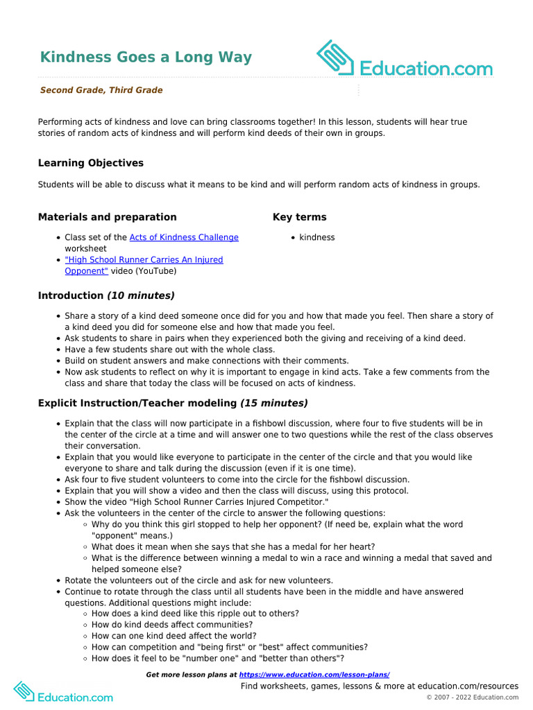 Usr Local SRC Education - Com Files Static Lesson Plans Kindness Goes A ...