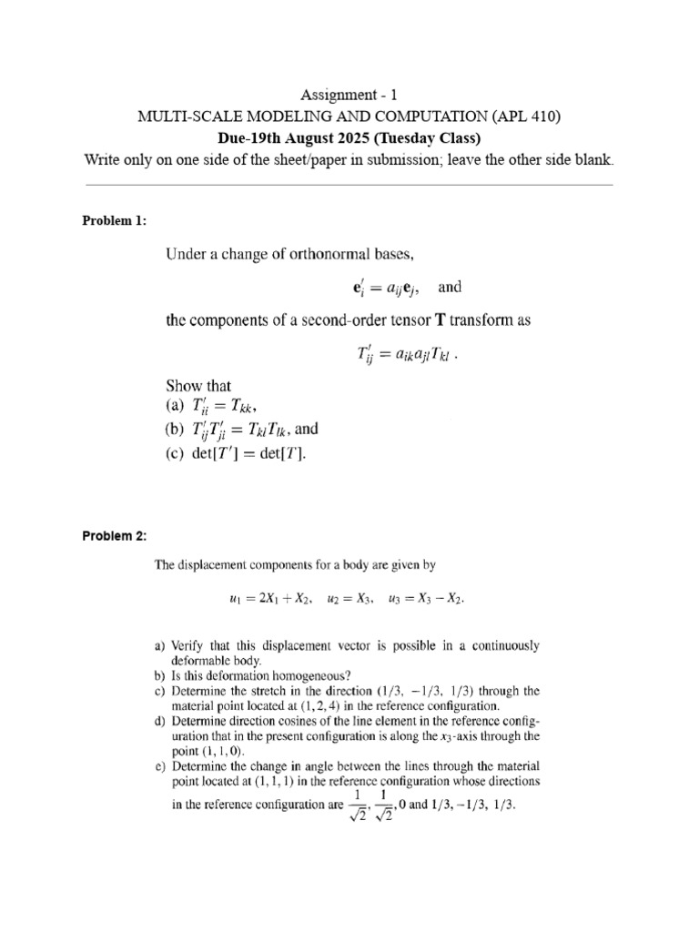 Assignment 1 APL410 | PDF