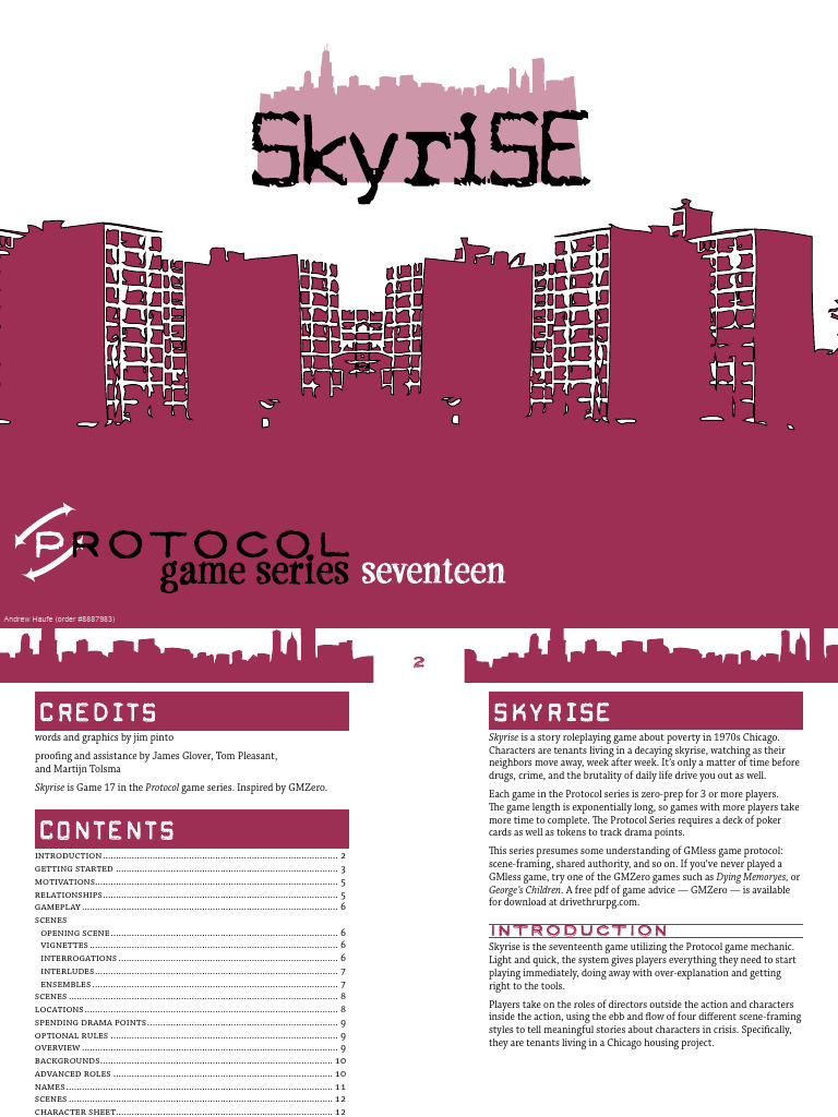 Skyrise: 1970s Chicago RPG Guide | PDF | Playing Cards